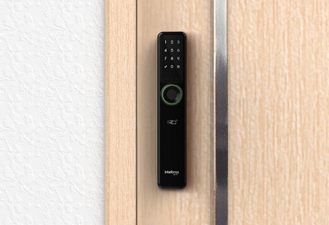 ①日向里　ＦＲＢ Fechadura digital de embutir sem maçaneta FR 701 | Intelbras